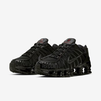 Nike Shox TL - Férfi Utcai Cipő - Fekete/Metal/Narancssárga/Fekete